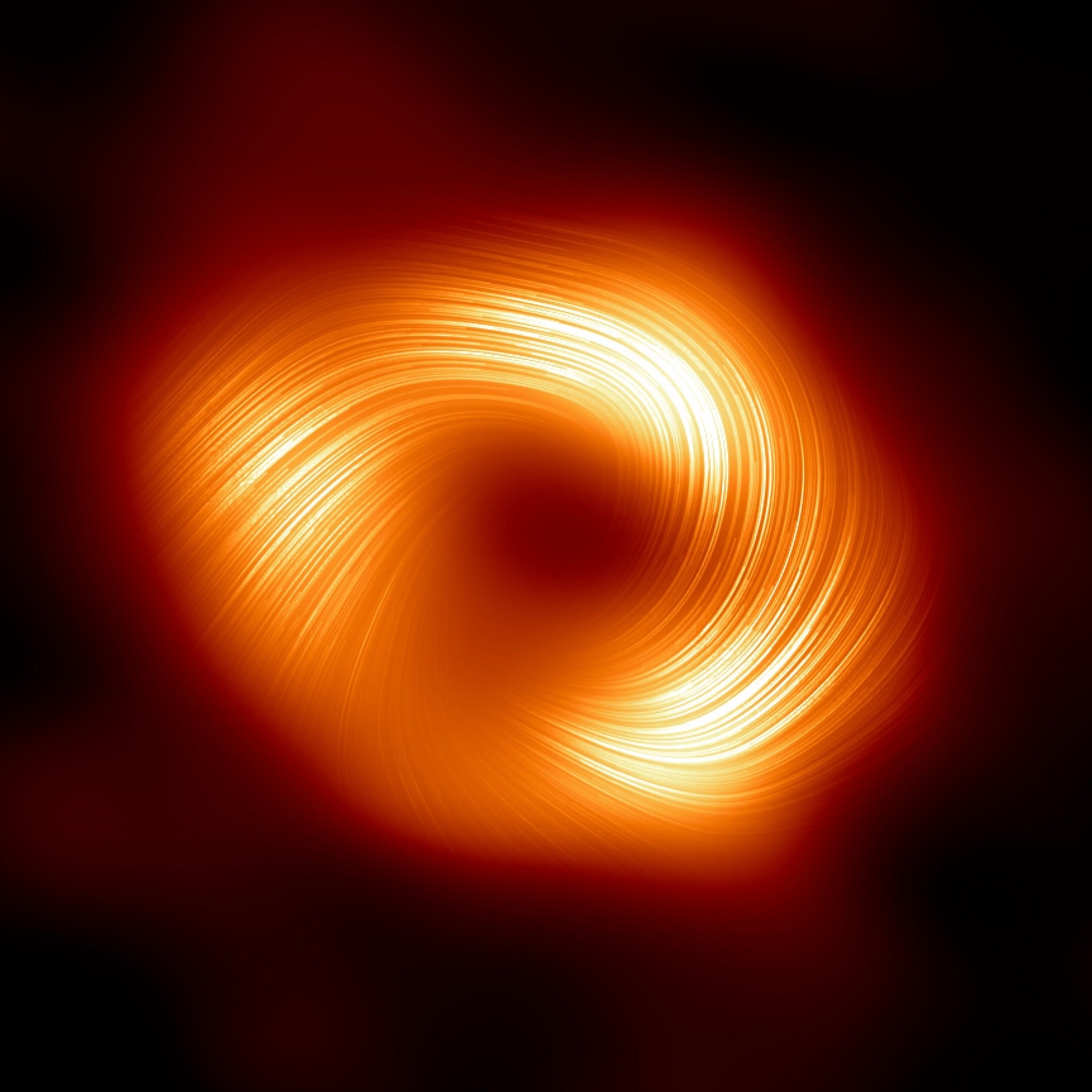 magnetic fields around the Sgr A* black hole at the centre of our galaxy, the Milky Way. 